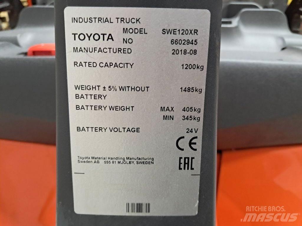 Toyota SWE120XR Ručně vedené vysokozdvižné vozíky