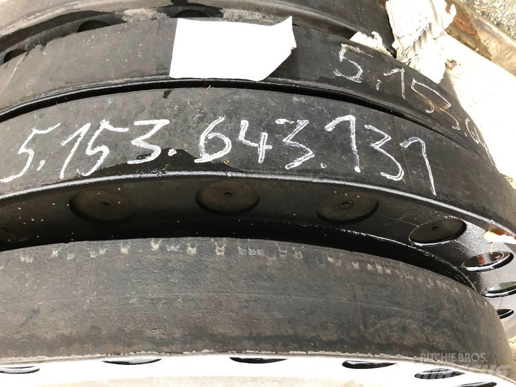 Terex Stenskyddsring Pneumatiky, kola a ráfky