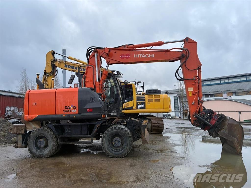 Hitachi ZX140W Kolová rýpadla