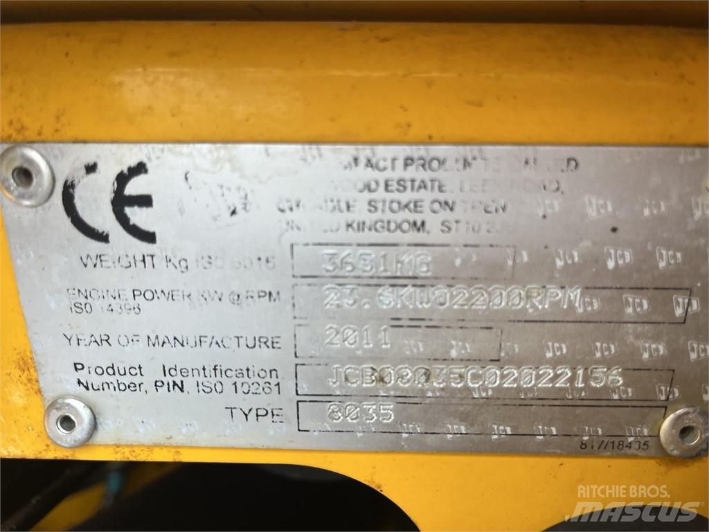 JCB 8035 ZTS Mini rýpadla < 7t