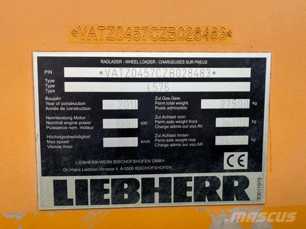 Liebherr L576 Kolové nakladače