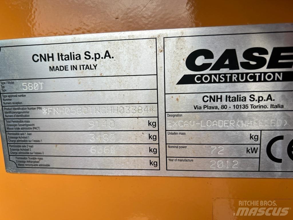 CASE 580 T Rýpadlo-nakladače