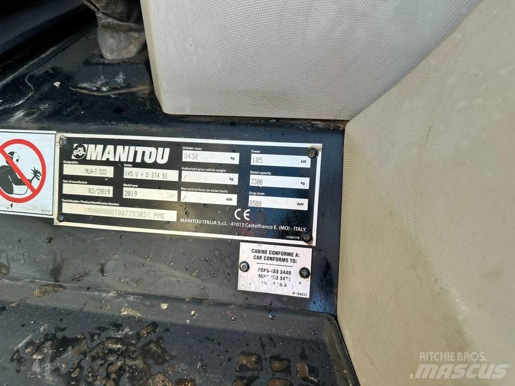 Manitou MLA 533 Teleskopické nakladače pro zemědělství