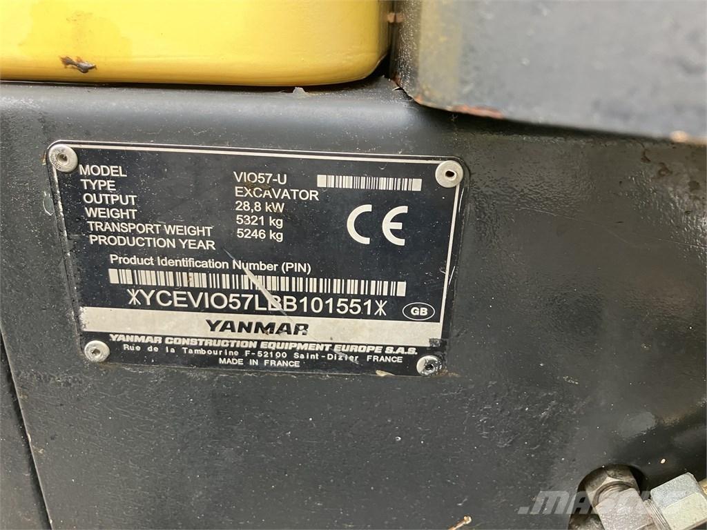Yanmar Vio 57 U Mini rýpadla < 7t