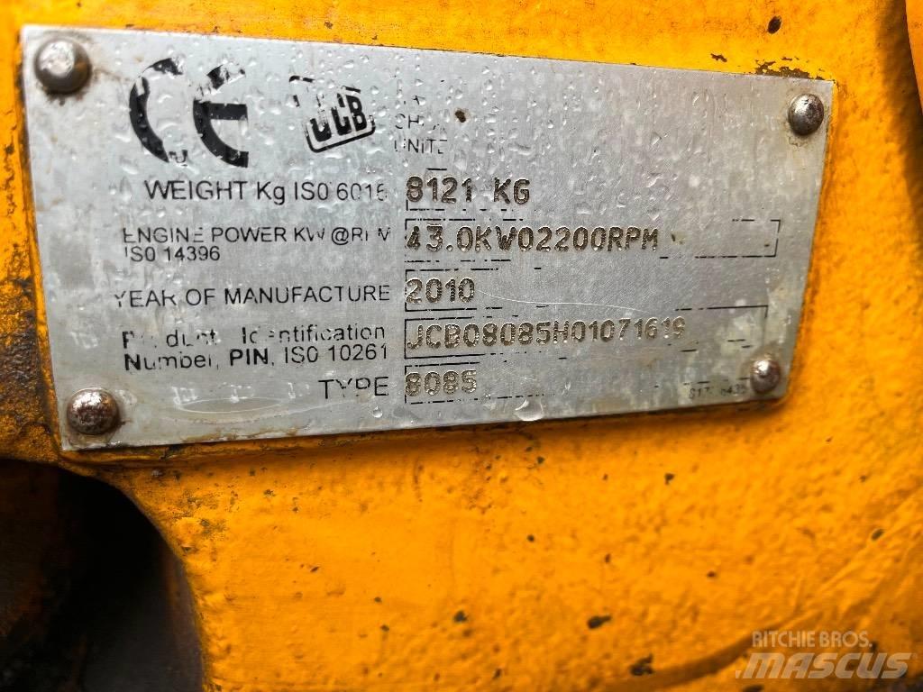 JCB 8085 ECO Midi rýpadla 7t - 12t
