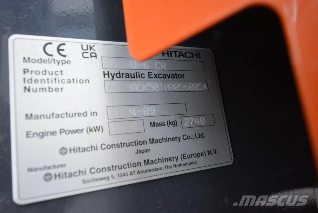 Hitachi ZX 26 U-6 Mini rýpadla < 7t