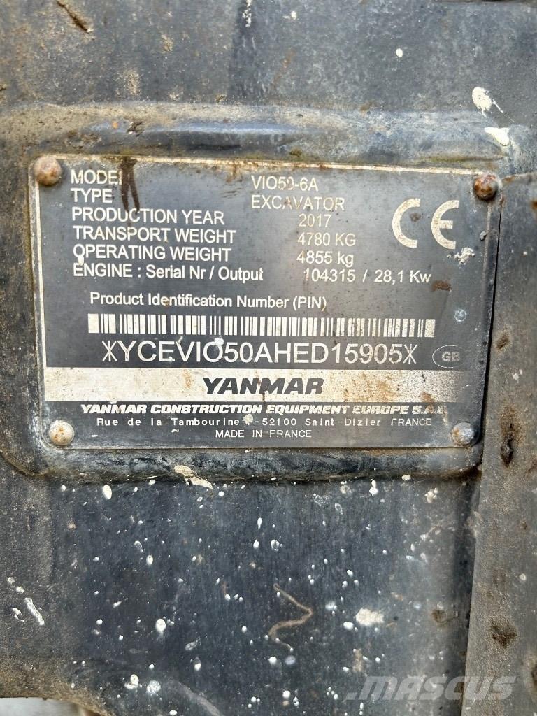 Yanmar VI050 - 6A Mini rýpadla < 7t