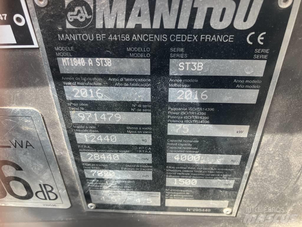 Manitou MT 1840 A Teleskopické manipulátory