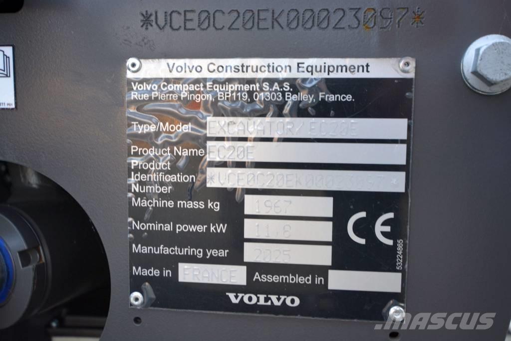 Volvo EC 20 E Mini rýpadla < 7t