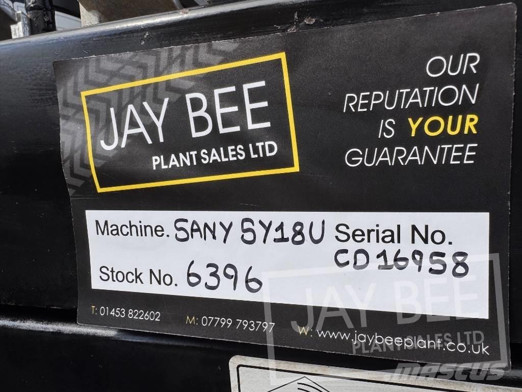 Sany SY18U Mini rýpadla < 7t