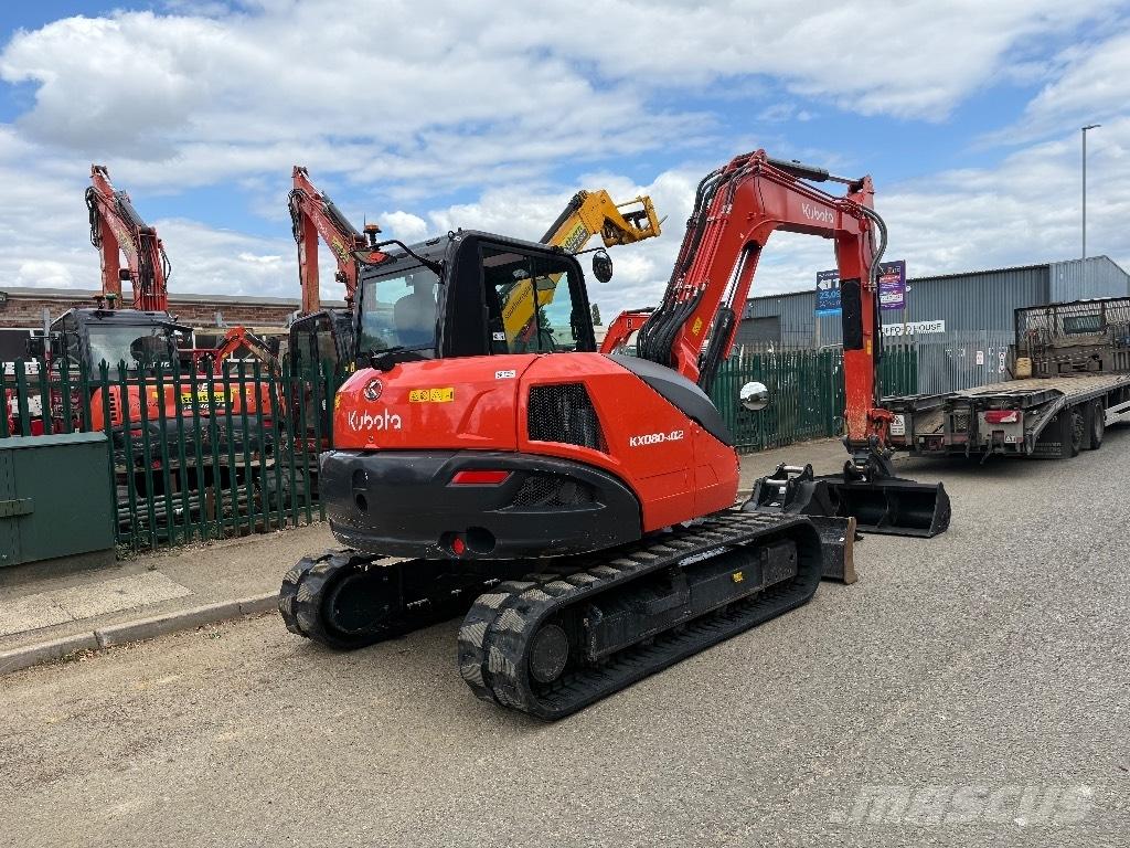 Kubota KX 080-4 Midi rýpadla 7t - 12t