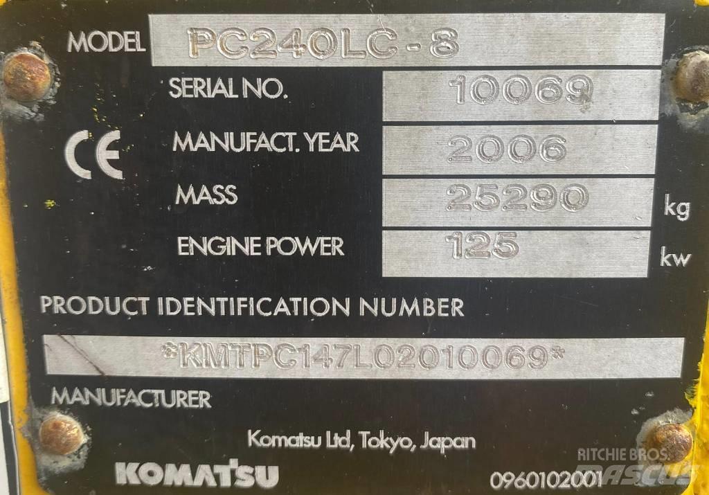 Komatsu PC 240 LC-8 Pásová rýpadla
