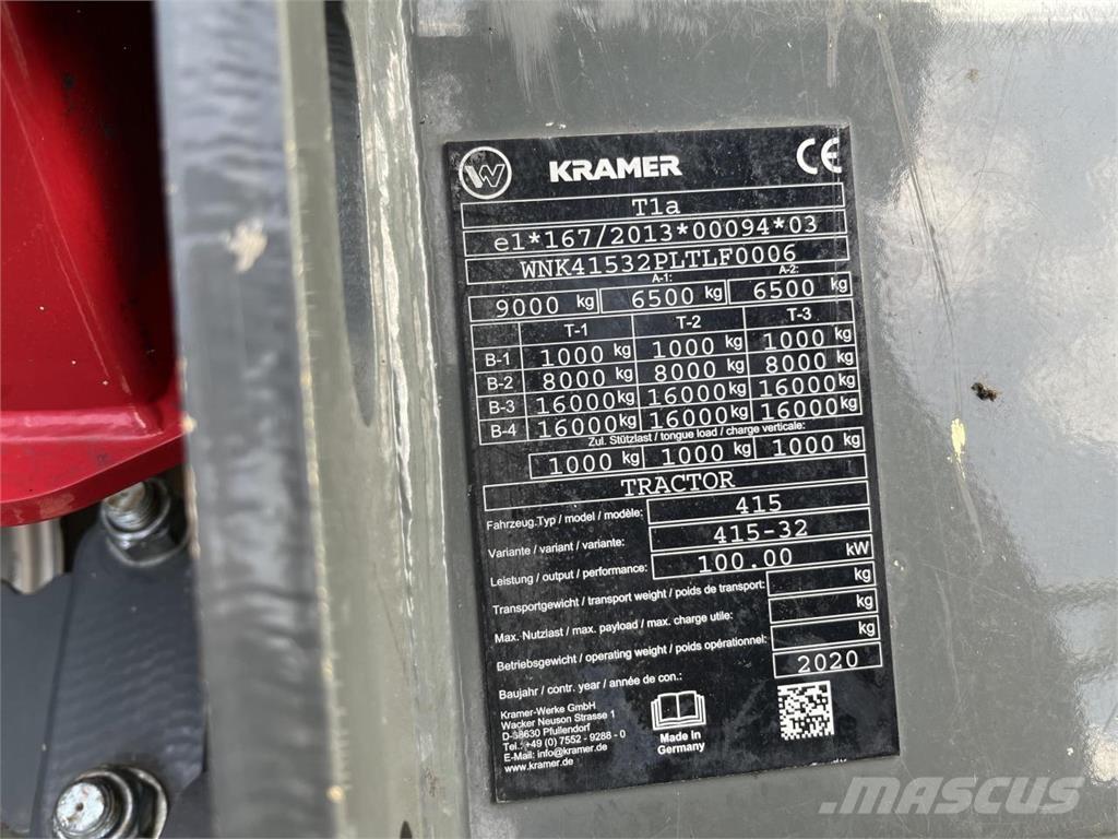 Kramer KT356 Teleskopické nakladače pro zemědělství