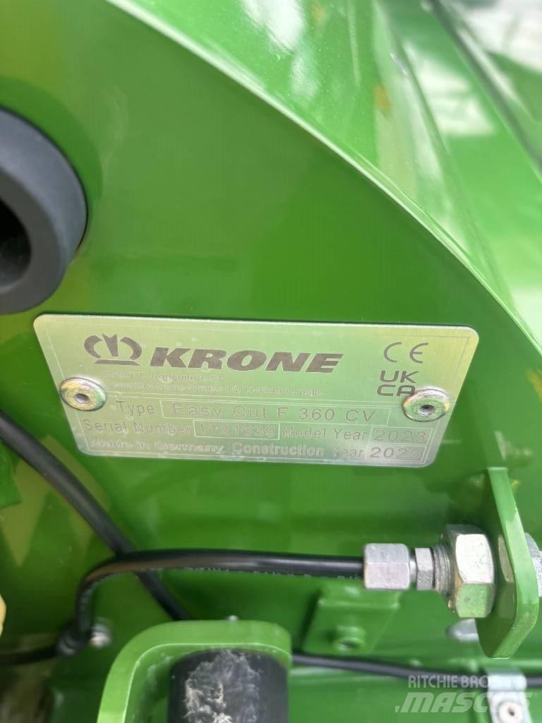 Krone F 360CV Kondicionér žacího stroje