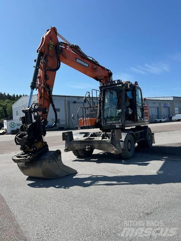 Doosan DX 160 w-5 Kolová rýpadla