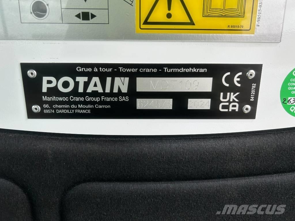 Potain MDT109 Stavební jeřáby