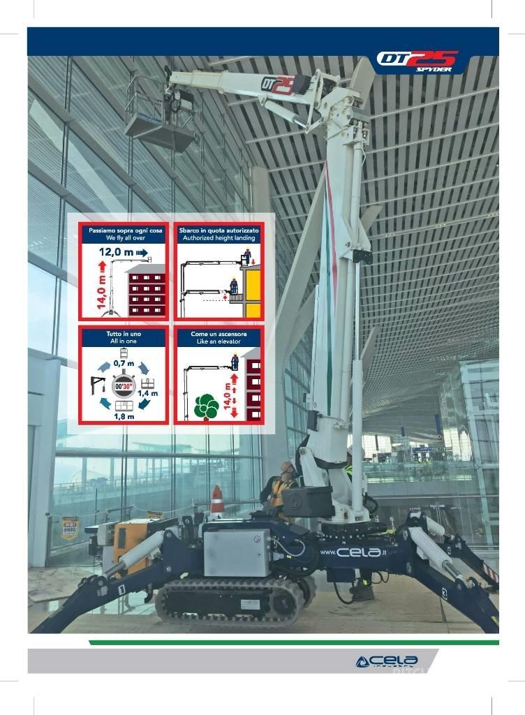 Cela Crawler DT25 Teleskopické plošiny