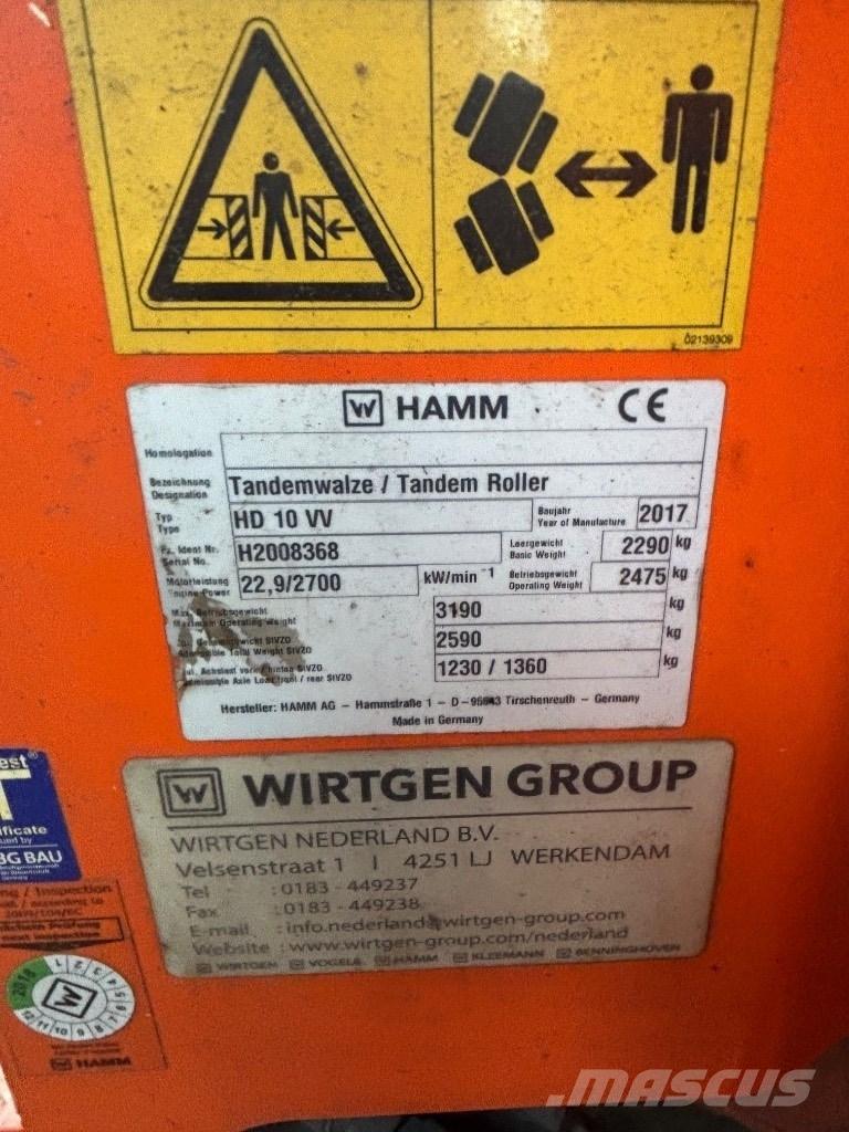 Hamm HD 10 Skrejpry