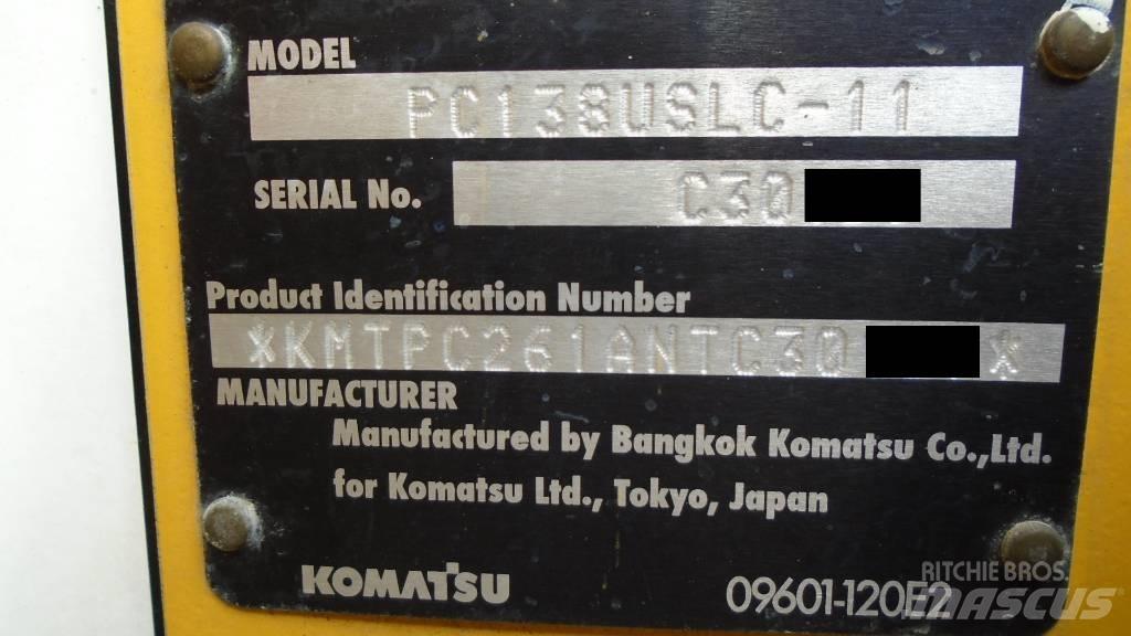 Komatsu PC 138 USLC Pásová rýpadla