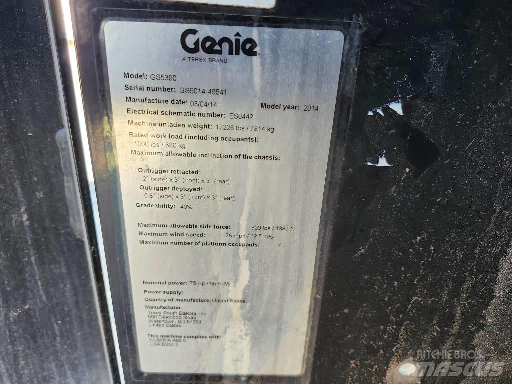 Genie GS 5390 Nůžková zvedací plošina