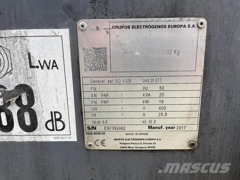 Atlas Copco QAS 20 Naftové generátory