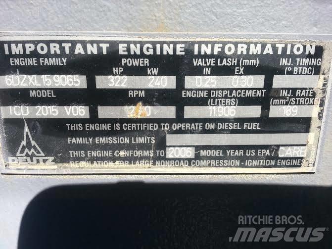 Deutz TCD2015V06 Ostatní komponenty