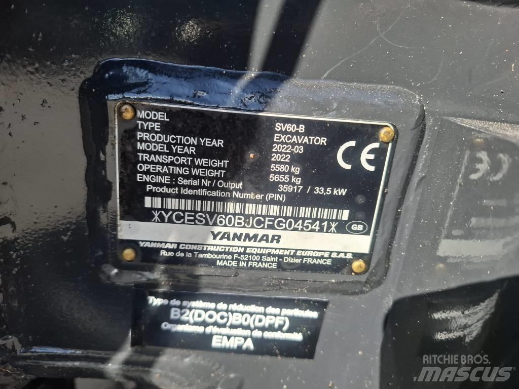 Yanmar SV 60-B Mini rýpadla < 7t