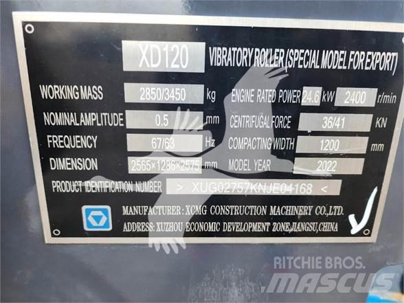 XCMG XD120 Tahačové válce