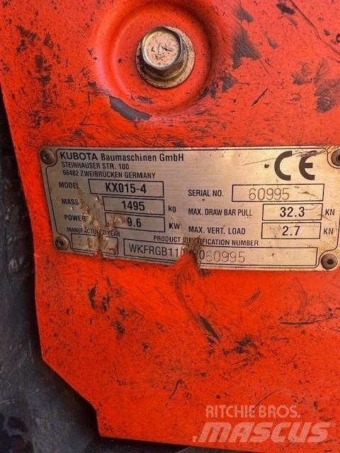 Kubota KX 015-4 Mini rýpadla < 7t