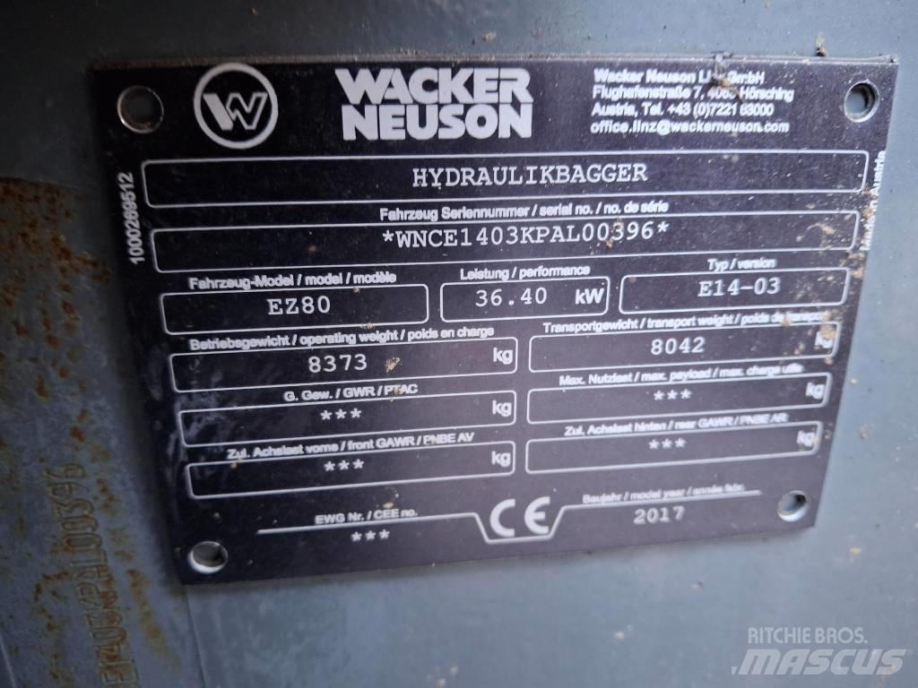 Wacker Neuson EZ 80 Midi rýpadla 7t - 12t