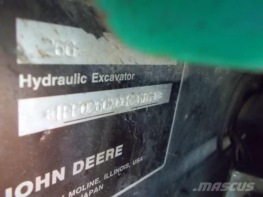 John Deere 26G Mini rýpadla < 7t