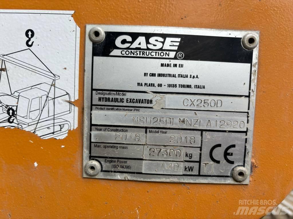 CASE CX 250 D Pásová rýpadla