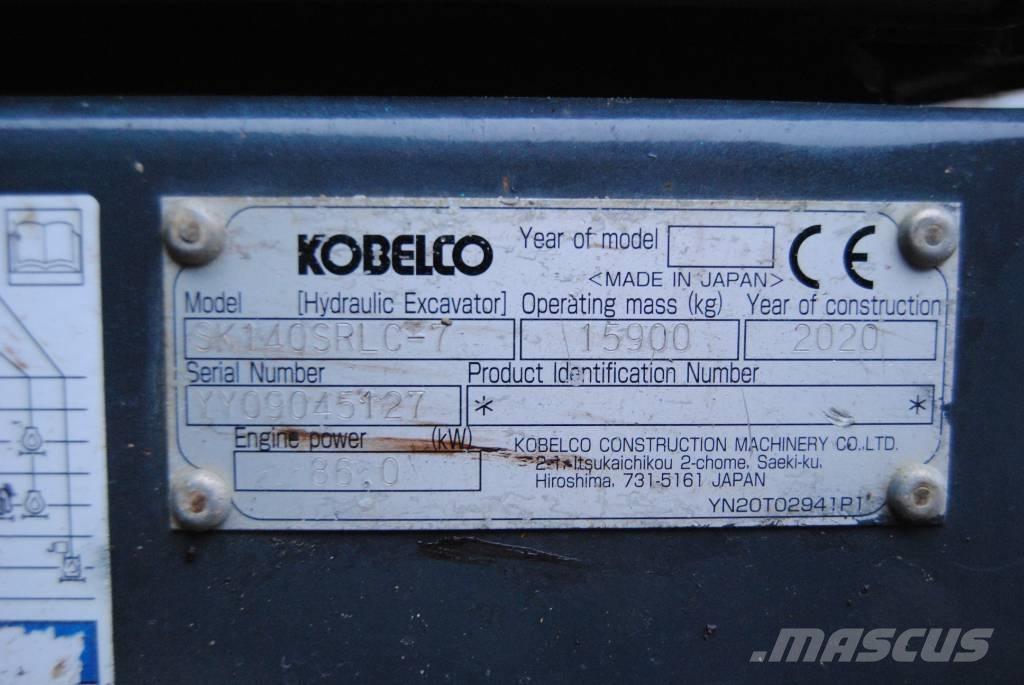 Kobelco SK140SRLC-7 Pásová rýpadla