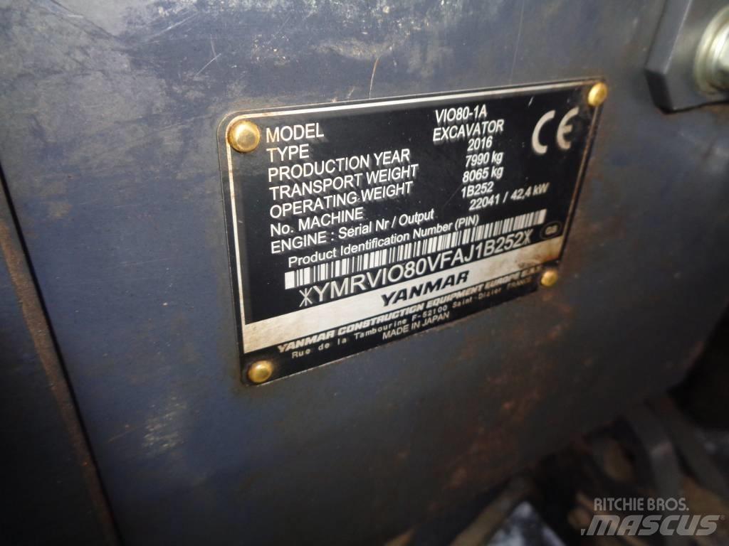 Yanmar Vio 80 Pásová rýpadla