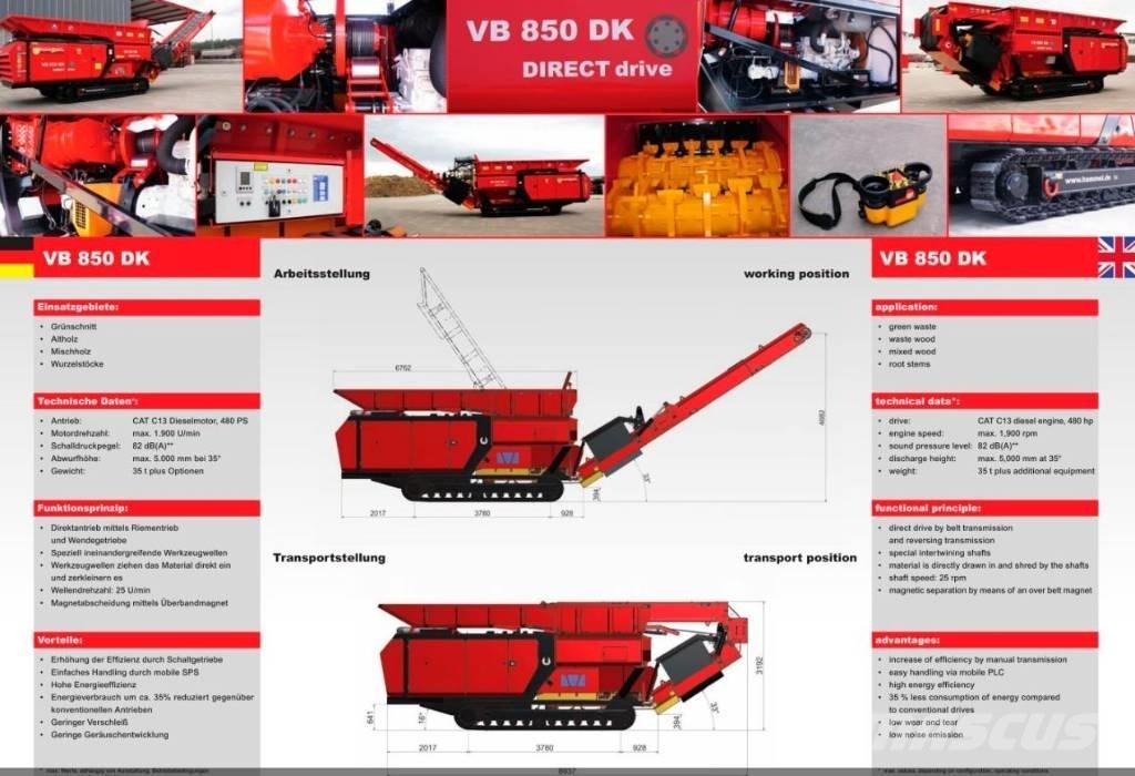 Hammel VB 850 DK Drtiče odpadu