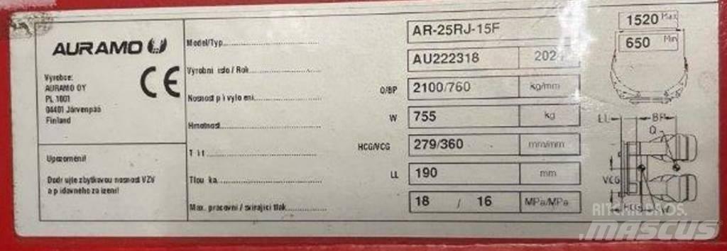 Auramo AR-25RJ-15F Čelisti na papírové role