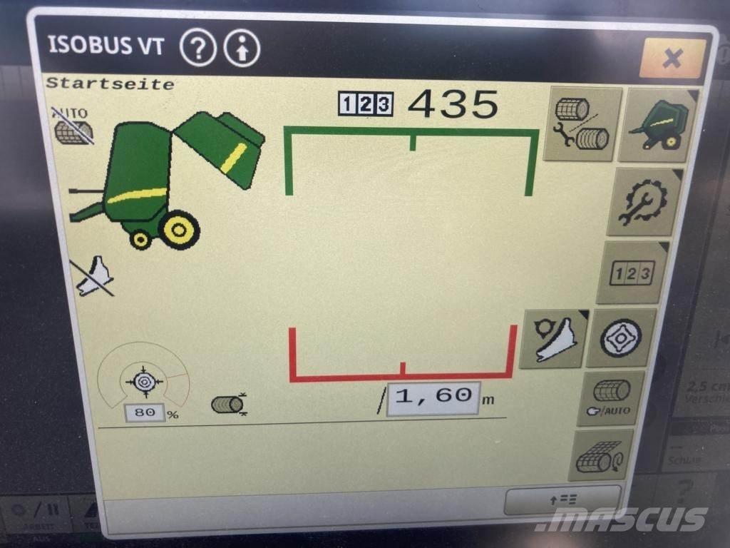 John Deere V461M Lis na válcové balíky
