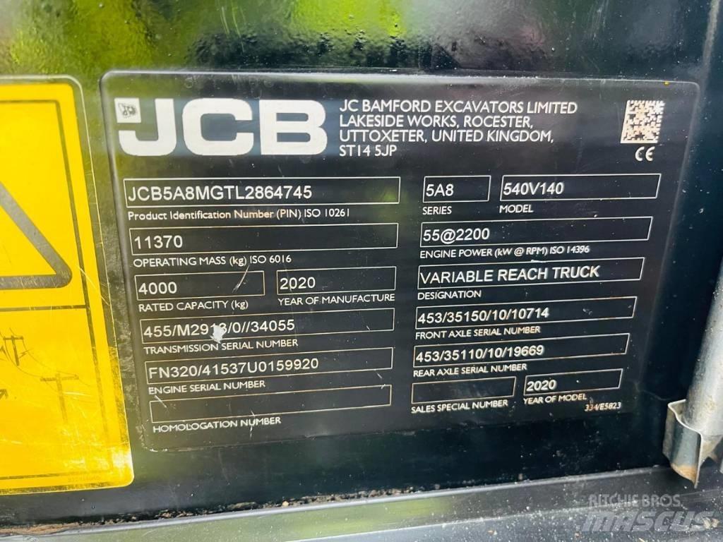 JCB 540-140 Teleskopické manipulátory