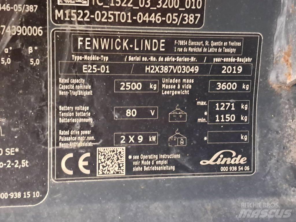 Linde E25-01 Akumulátorové vozíky