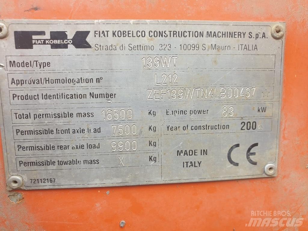 Fiat-Kobelco E 145 W Kolová rýpadla