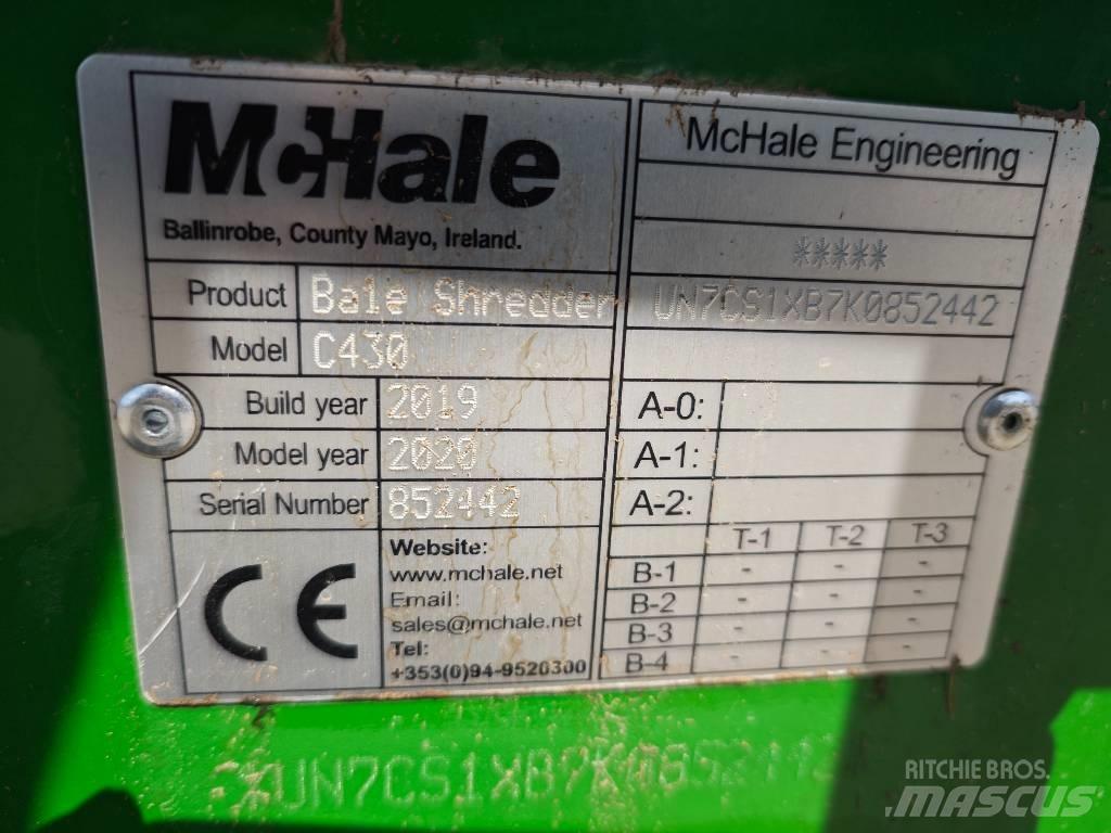 McHale C 430 Drtiče a řezače balíků