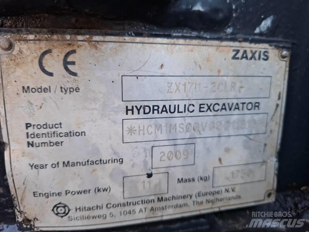 Hitachi ZX17U-2CLR Mini rýpadla < 7t