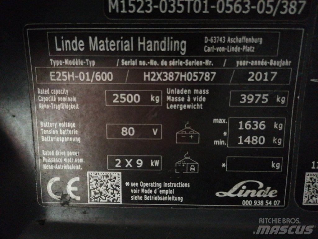 Linde E25H-01/600 Akumulátorové vozíky
