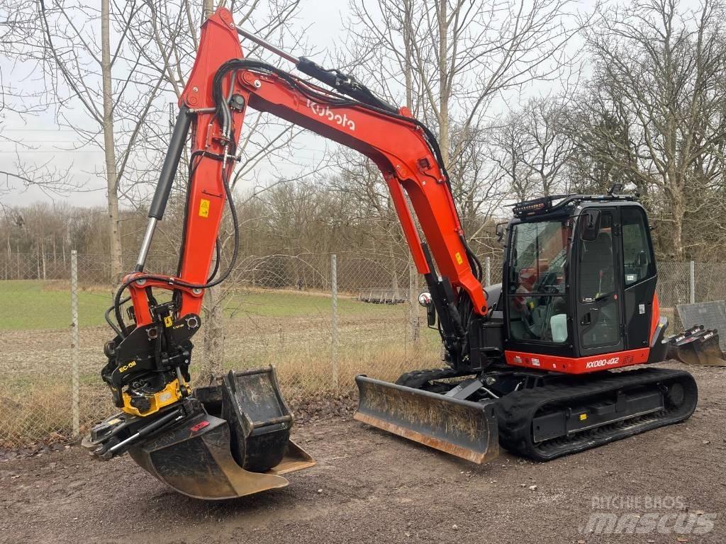 Kubota KX 080-4 Midi rýpadla 7t - 12t