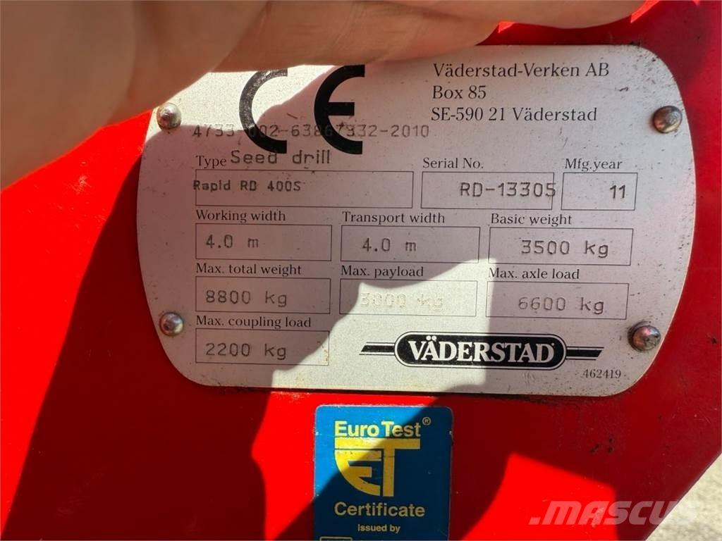 Väderstad RD400S Mechanické secí stroje