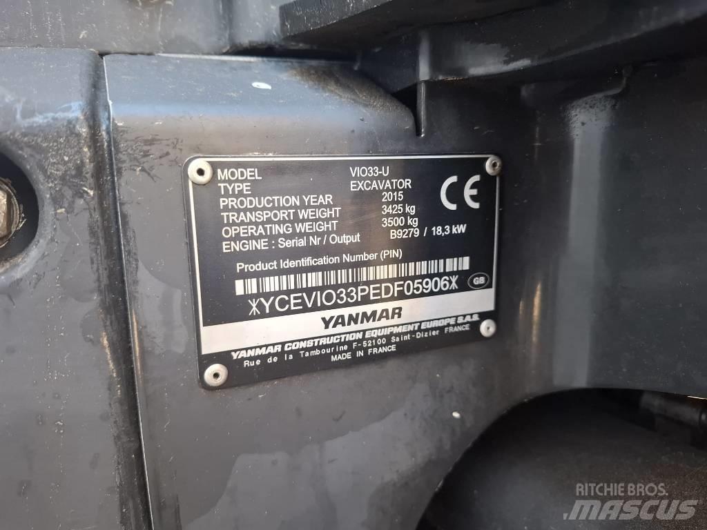 Yanmar Vio 33 U Mini rýpadla < 7t