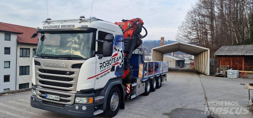 Scania G 490 Autojeřáby, hydraulické ruky