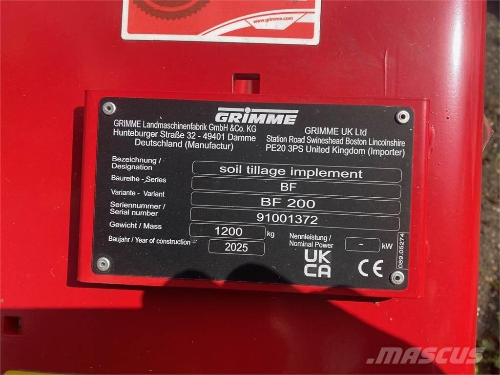 Grimme BF200 Další