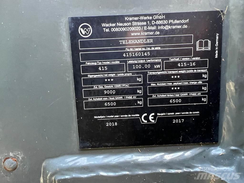 Kramer KT357 Teleskopické nakladače pro zemědělství