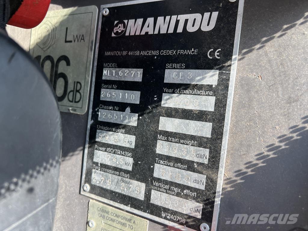 Manitou MLT627 Teleskopické nakladače pro zemědělství